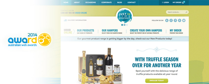 Clever Starfish Wins AWIA eCommerce Award for Just In Time Gourmet