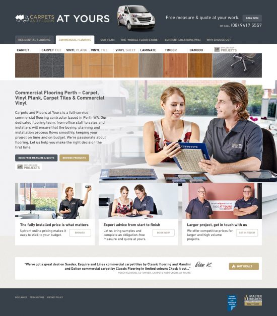 Carpets & Floors Commercial Home Page