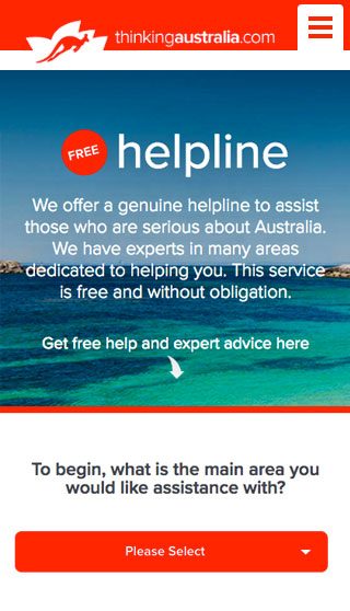Thinking Australia - Helpline - Site by Clever Starfish
