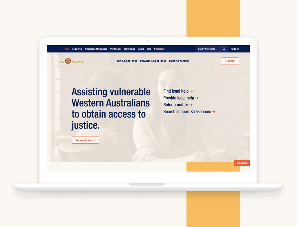 Clever Starfish launches not-for-profit website for Law Access